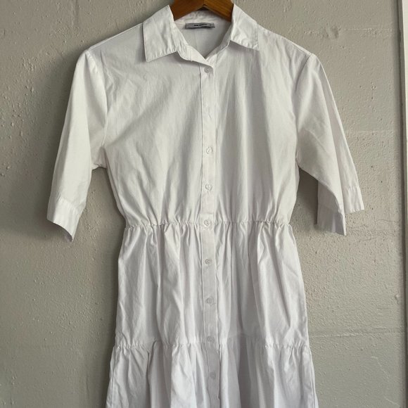Pink Women - Mini Button Up Dress - Picture 1 of 6
